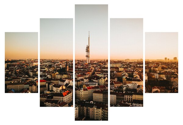 Naplemente Zizkov felett (150x105 cm)