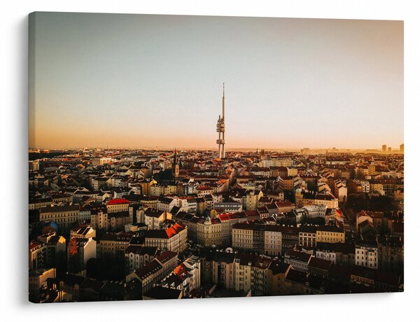Naplemente Zizkov felett (70x50 cm)