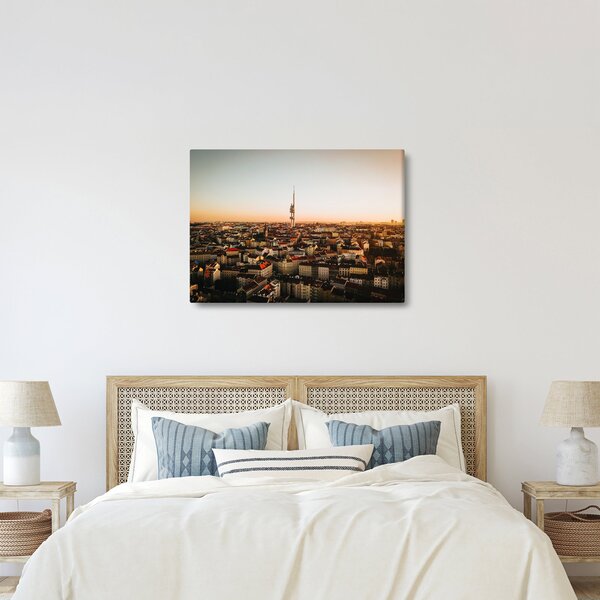 Naplemente Zizkov felett (70x50 cm)