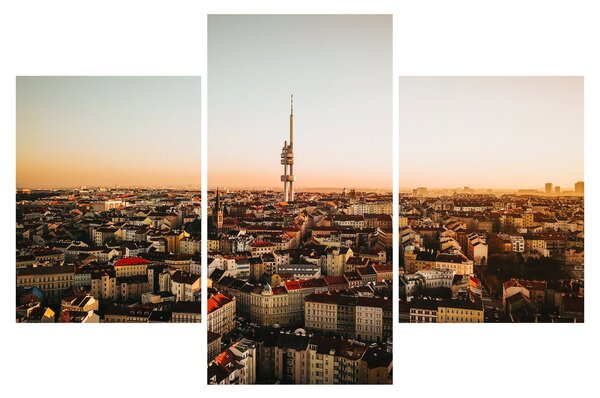 Naplemente Zizkov felett (90x60 cm)