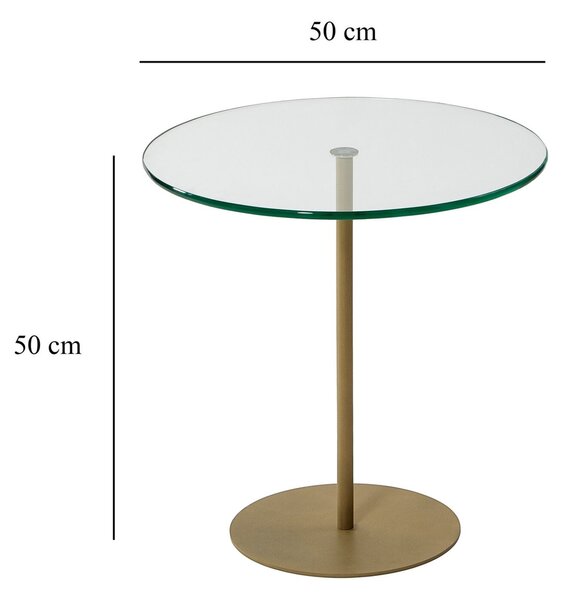 Hanah Home Side Table Gold Chill-Out - Gold