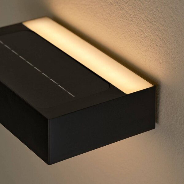 Nordlux LED kültéri fali világítás Monay Square fekete IP44, Fekete, Műanyag, Skandináv