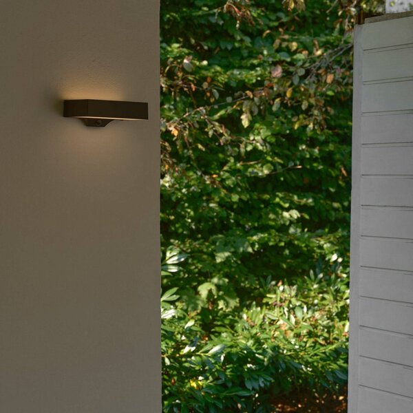 Nordlux LED kültéri fali világítás Monay Square fekete IP44, Fekete, Műanyag, Skandináv