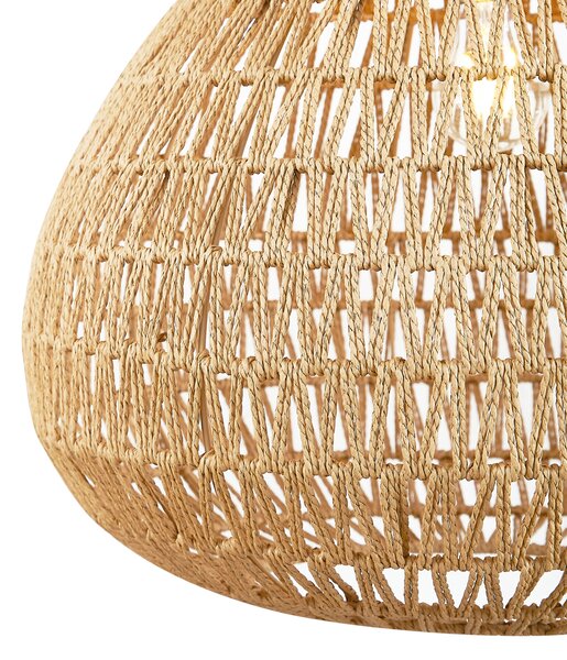 Skandináv függőlámpa barna 45cm - Lina Natural