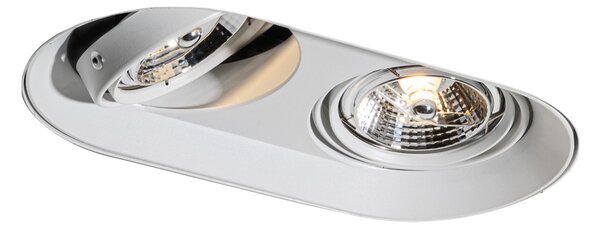 Kerek beépíthető spotlámpa fehér GU10 70 mm 2-fényes - Hubs