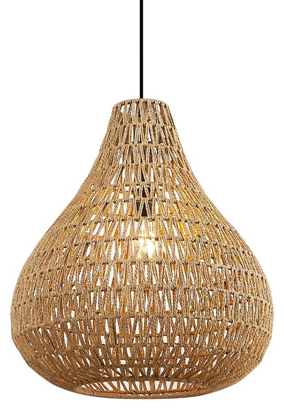 Skandináv függőlámpa barna 45cm - Lina Natural