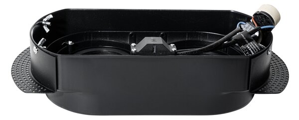 6 darabos, lekerekített, süllyesztett spotlámpa szett fekete GU10 70mm 2-fényű - Hubs