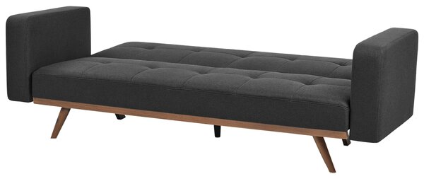 Kanapéágy 3 személyes HJULBY Fekete