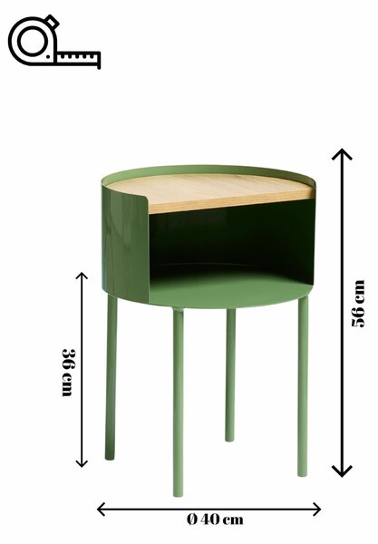 Hanah Home Side Table Matcha Espen - Matcha