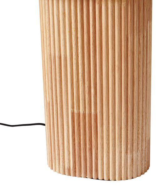 Lindby Kimiko álló világítás, magasság 100 cm, fa, textil, E27, Világos fa, Nappali / Étkező, Fa, Skandináv