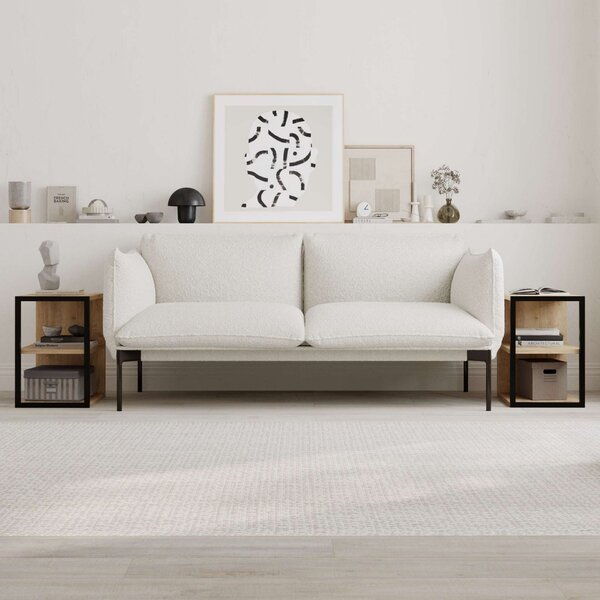 Hanah Home Side Table Set Sapphire Oak Echo - Sapphire Oak