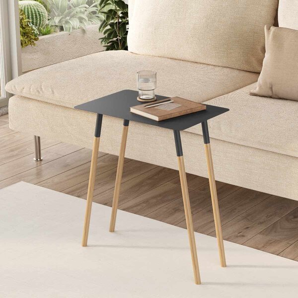 Hanah Home oldalasztal, antracit Jersey - antracit