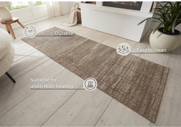 Barna-bézs futószőnyeg 80x200 cm Terrain – Hanse Home