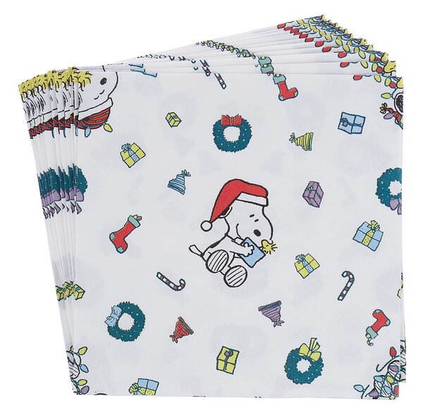 PEANUTS papírszalvéta, Snoopy XMAS
