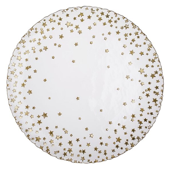STARS üveg tál, Ø 32 cm