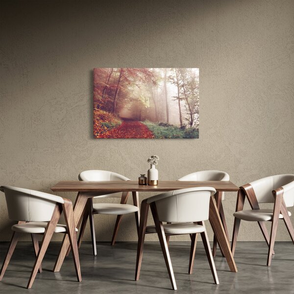 Kép - Őszi séta az erdőben (90x60 cm)