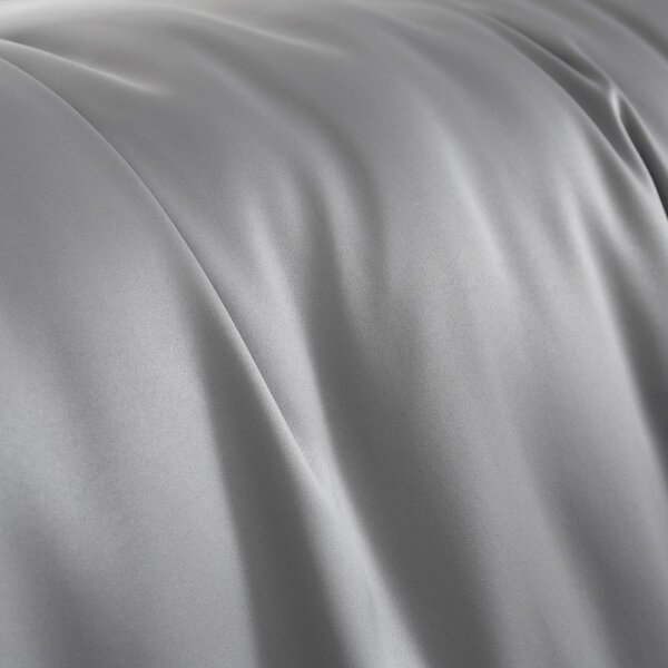 Szürke kétszemélyes ágyneműhuzat 200x200 cm Silky Soft - Catherine Lansfield