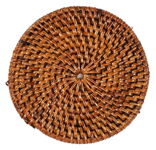 Barna rattan poháralátét szett 6 db-os – Tiseco Home Studio