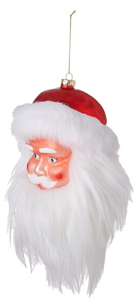 HANG ON üveg karácsonyfadísz XXL Mikulás, 26 cm