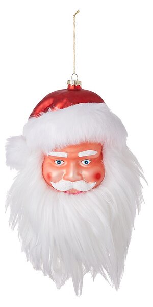 HANG ON üveg karácsonyfadísz XXL Mikulás, 26 cm