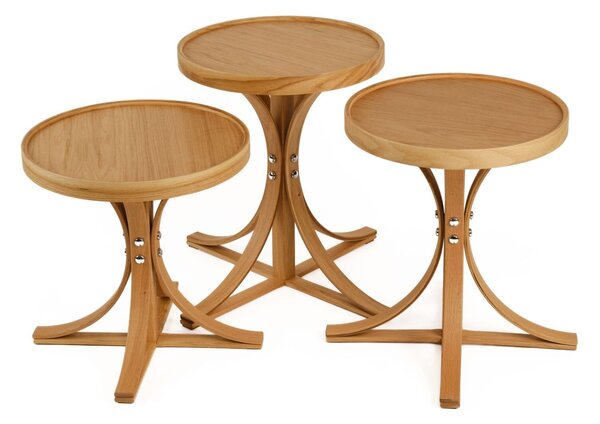 Hanah Home Behelyezhető Asztal (3 darab) Oak Palm 3 - Oak v2