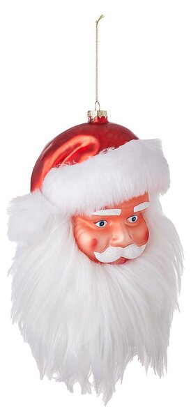 HANG ON üveg karácsonyfadísz XXL Mikulás, 26 cm