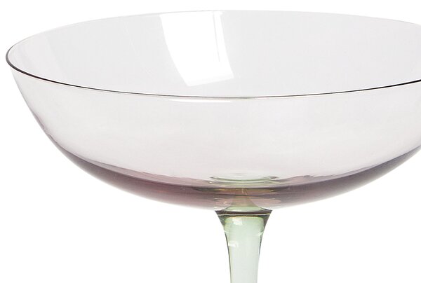 Négydarabos martinis pohárszett DIOPSIDE 250 ml Rózsaszín