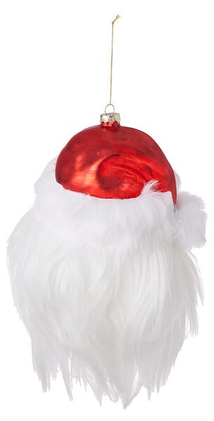 HANG ON üveg karácsonyfadísz XXL Mikulás, 26 cm