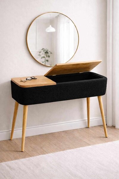 Hanah Home Sideboard Black Sole - fekete