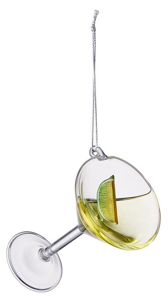 HANG ON üveg karácsonyfadísz, Martini koktél