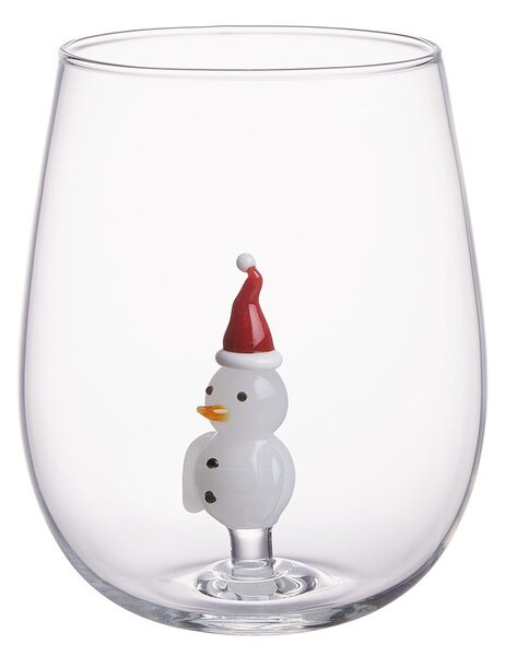 MERRY & JOY pohár, hóember 450 ml