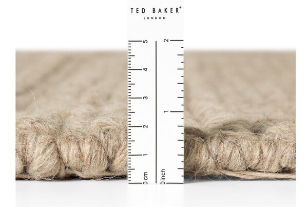 Bézs kézi szövésű gyapjú futószőnyeg 80x250 cm Camden Parker – Ted Baker