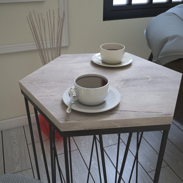 Hanah Home Dohányzóasztal Oak Black Cetrus Deniz - Tölgy