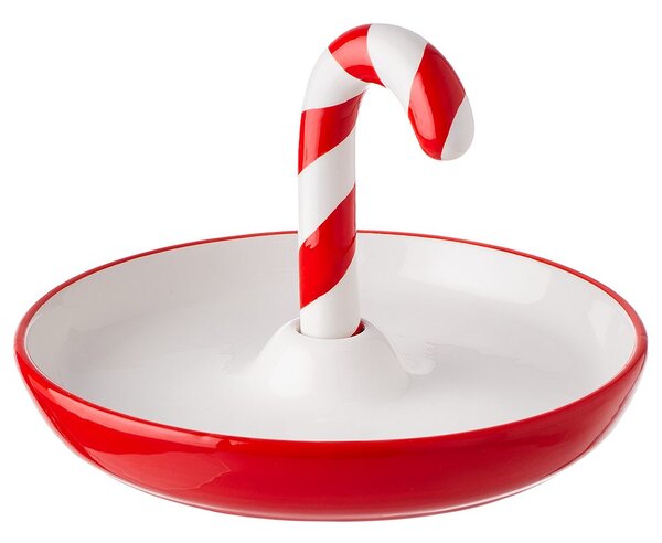 SWEET X-MAS dekor tál, "Candy Cane"