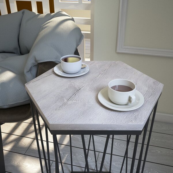 Hanah Home Dohányzóasztal Oak Black Cetrus Deniz - Tölgy