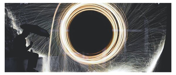 Kép - Világos show az esőben (120x50 cm)