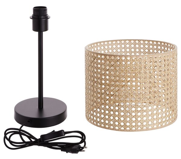 NYBORG asztali lámpa rattan lámpabúrával