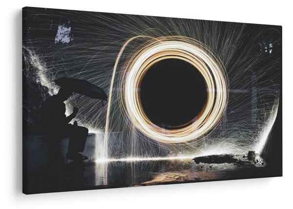 Kép - Világos show az esőben (90x60 cm)