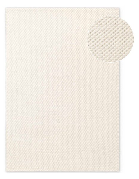 Krémszínű kézi szövésű gyapjú szőnyeg 140x200 cm Lyon Beans – Elle Decoration