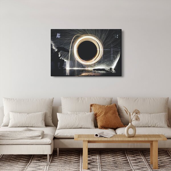 Kép - Világos show az esőben (90x60 cm)
