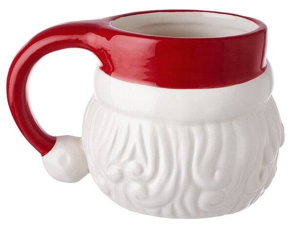 SANTA kerámia bögre, Mikulás 400ml , piros