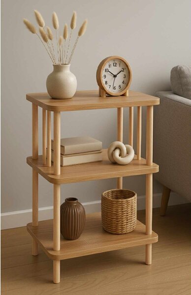 Hanah Home Side Table Sapphire Oak Pk257 - Sapphire Oak