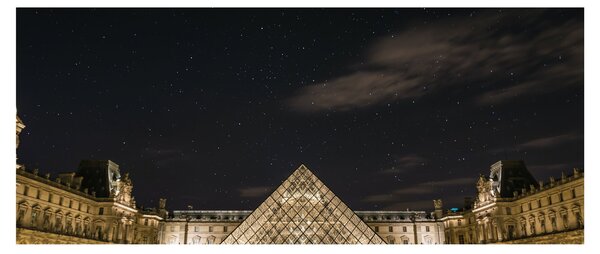 Kép - Louvre éjjel (120x50 cm)