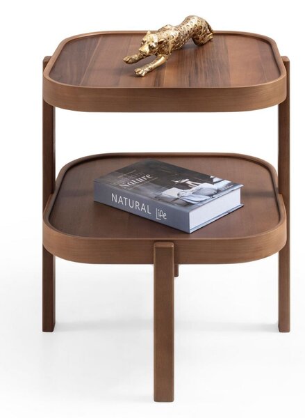 Hanah Home Side Table Walnut Milan Kare 60 - Walnut