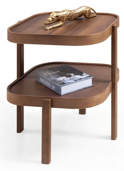Hanah Home Side Table Walnut Milan Kare 60 - Walnut