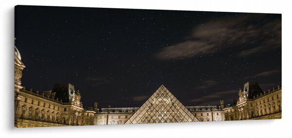Kép - Louvre éjjel (120x50 cm)