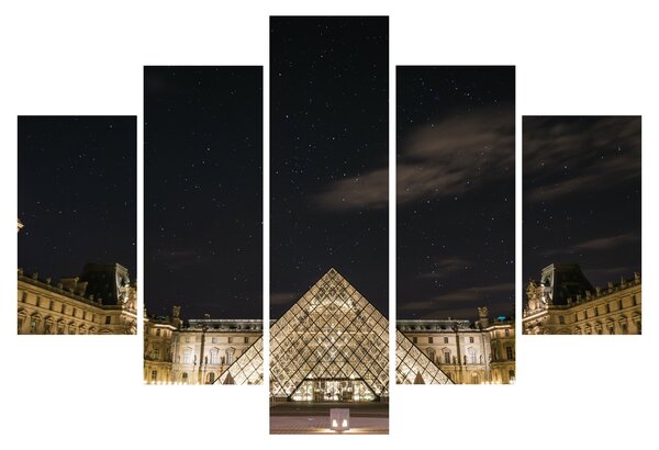 Kép - Louvre éjjel (150x105 cm)