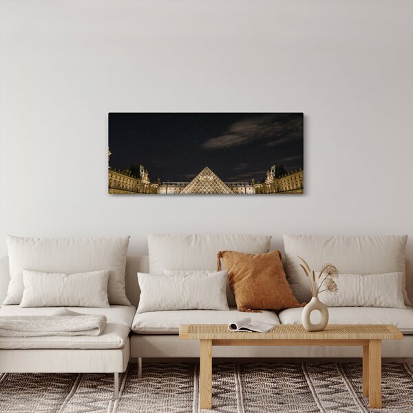 Kép - Louvre éjjel (120x50 cm)