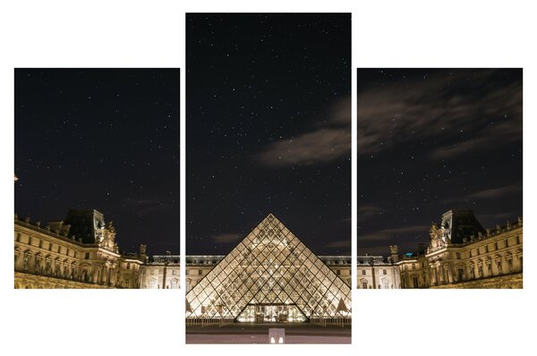 Kép - Louvre éjjel (90x60 cm)