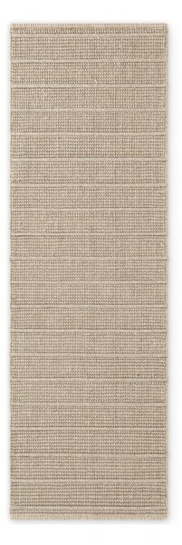 Bézs kézi szövésű gyapjú futószőnyeg 80x250 cm Camden Parker – Ted Baker